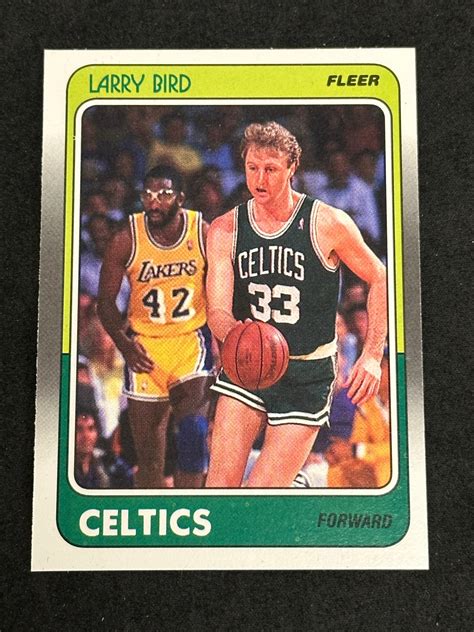 Two 1991 Fleer Basketball Player Photo Cards 53 Each Pack so 106 Total Trading. . Larry bird fleer 9293